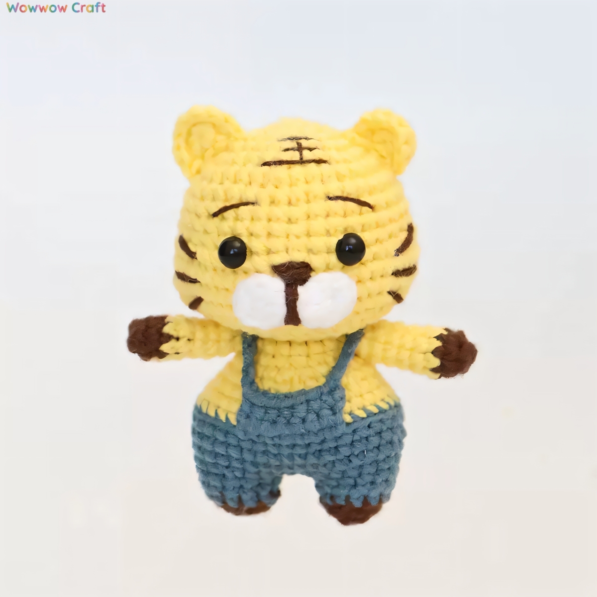 Pendants,Crochet Doll,Cute Handmade Crocheted Little Tiger Doll - Hand-Crochet Doll